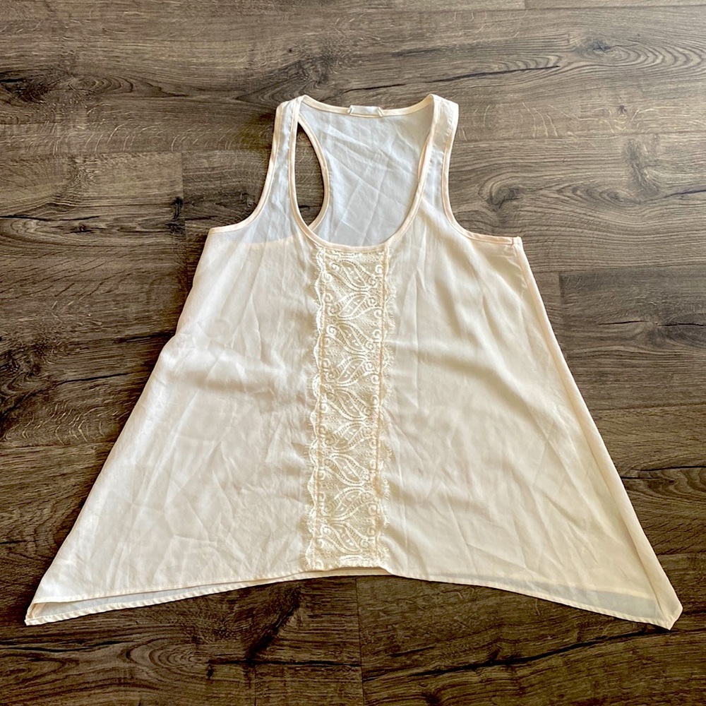 Lacy top semi sheer